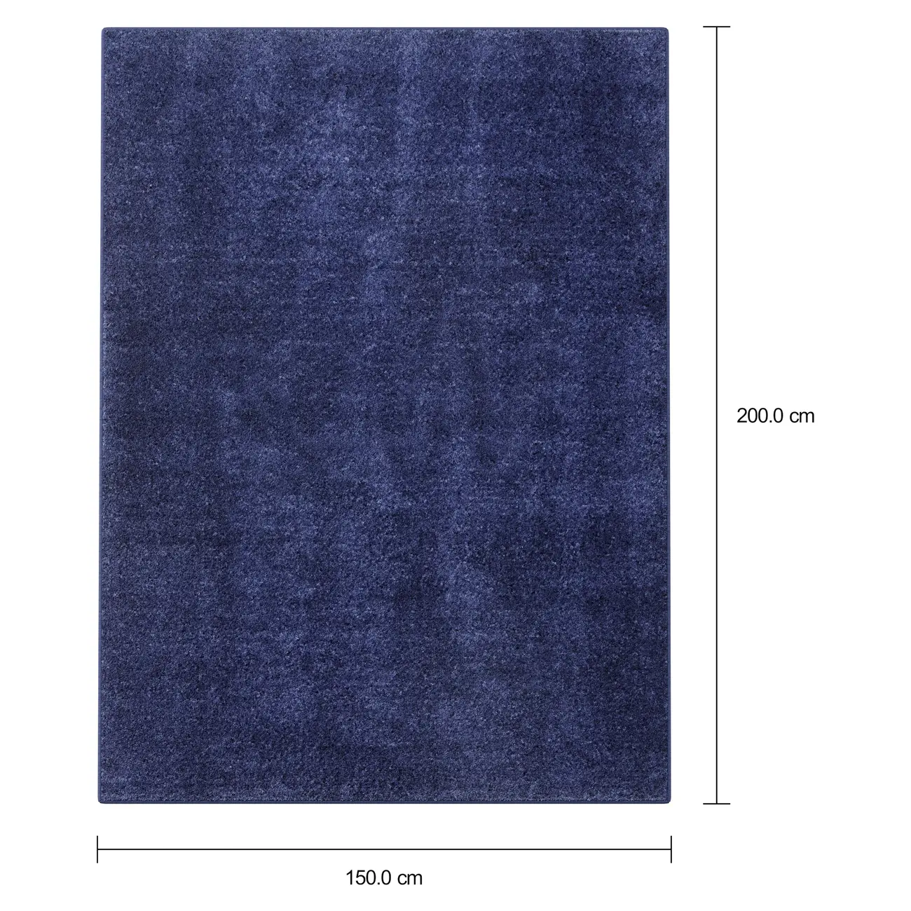 TAPETE 1,50 M X 2 M LOX - AZUL ESCURO - Foto 9