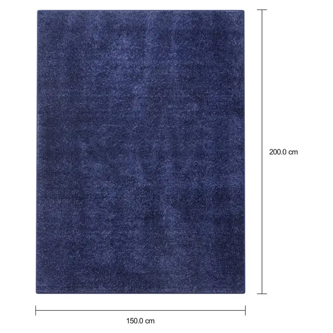 TAPETE 1,50 M X 2 M LOX - AZUL ESCURO - Foto 9