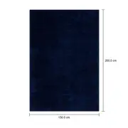 TAPETE 1,50 M X 2 M LOX - AZUL ESCURO - Foto 7