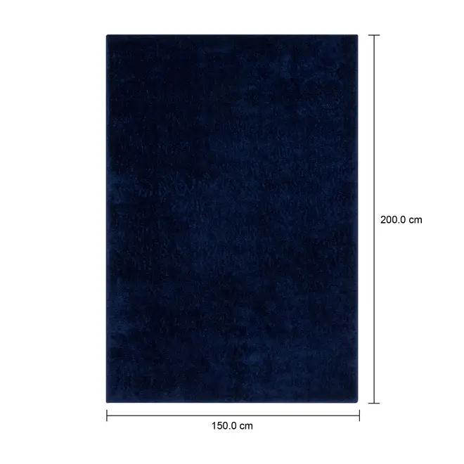 TAPETE 1,50 M X 2 M LOX - AZUL ESCURO - Foto 8