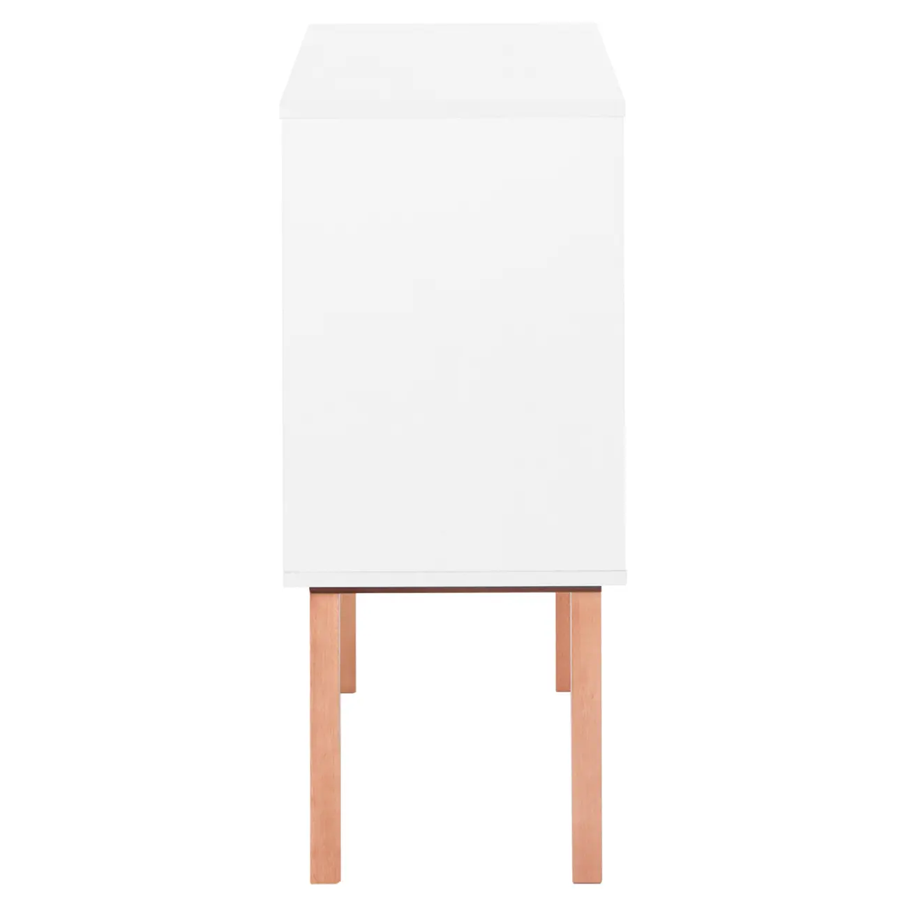BUFFET 3 PORTAS 1,20 M X 35 CM LIN - BRANCO/NOZES - Foto 5