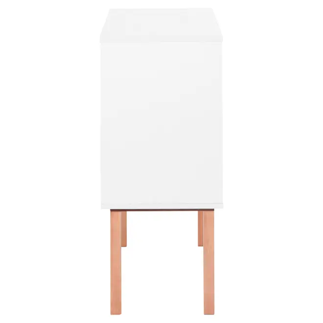 BUFFET 3 PORTAS 1,20 M X 35 CM LIN - BRANCO/NOZES - Foto 5
