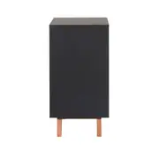 CÔMODA 4 GAVETAS 90 CM X 40 CM LIN - PRETO/NOZES - Foto 4