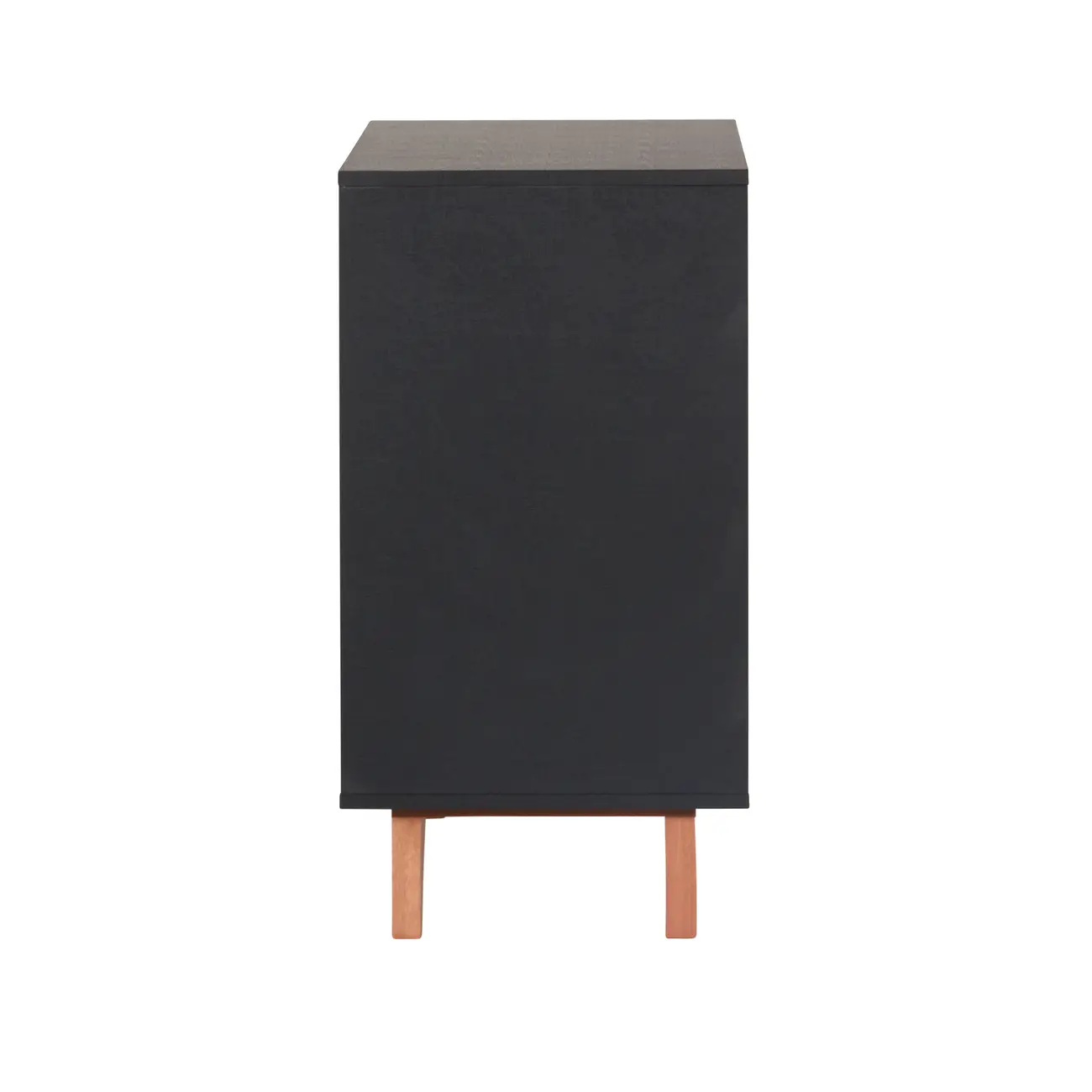 CÔMODA 4 GAVETAS 90 CM X 40 CM LIN - PRETO/NOZES - Foto 4