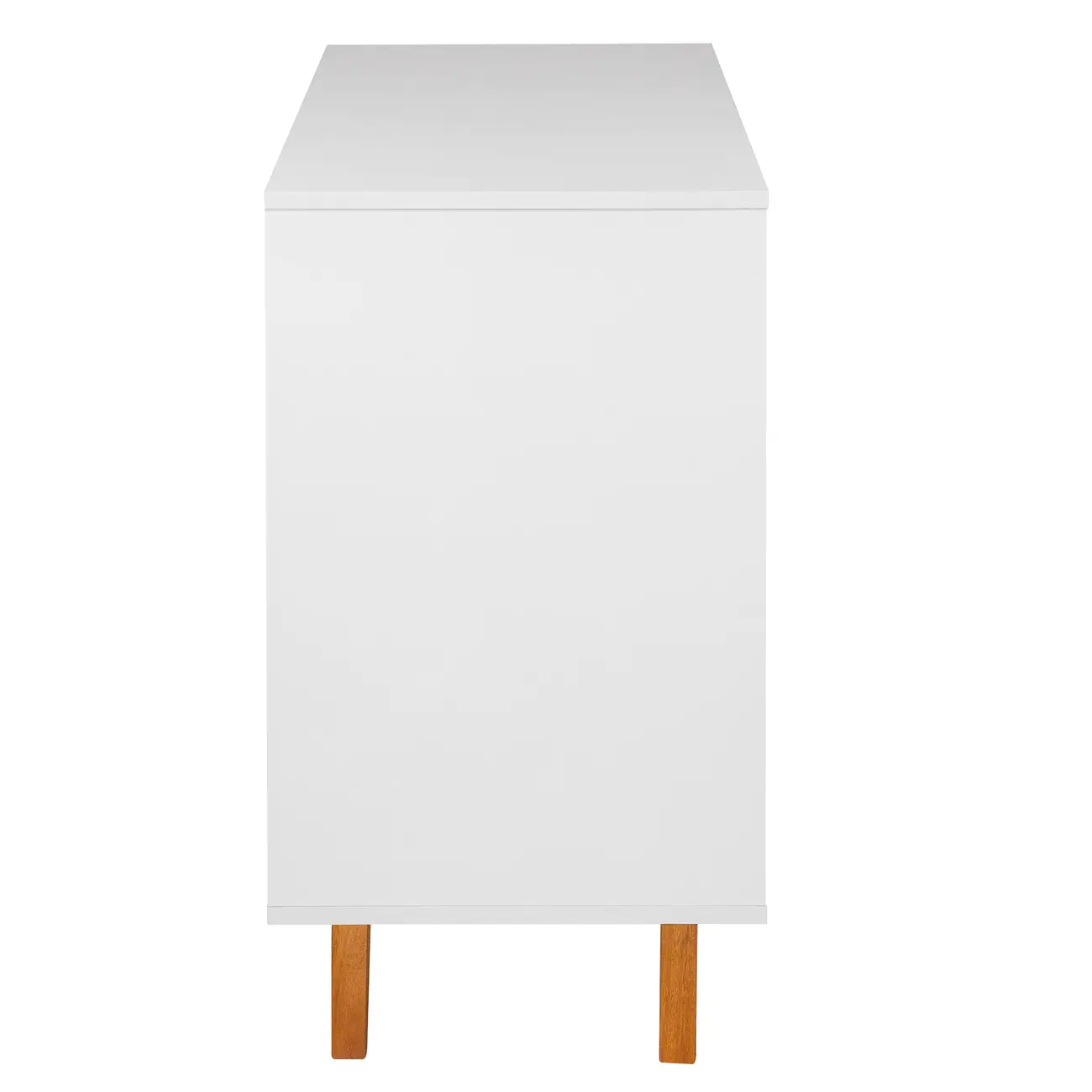 CÔMODA 4 GAVETAS 90 CM X 40 CM LIN - BRANCO/NOZES - Foto 3