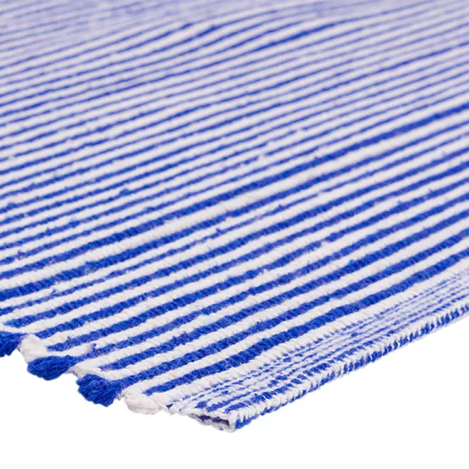 TAPETE 57 CM X 1,40 M VIRA E VOLTA - NATURAL/AZUL ESCURO - Foto 3