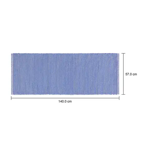 Imagem com medidas do produto TAPETE 57 CM X 1,40 M VIRA E VOLTA