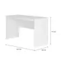 MESA DE ESCRITÓRIO 1,30 M X 52 CM START UP - BRANCO/BRANCO - Foto 5