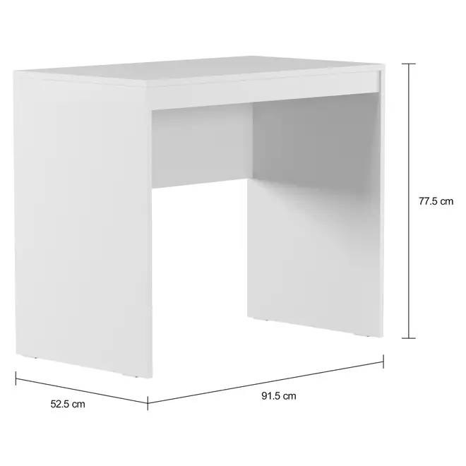 MESA 91 CM X 52 CM START UP - BRANCO/BRANCO - Foto 2