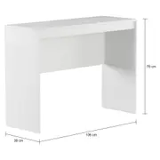 APARADOR 1,06 M X 38 CM START UP - BRANCO/BRANCO - Foto 2