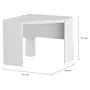 MESA DE CANTO 91 CM X 91 CM START UP - BRANCO/BRANCO - Foto 2