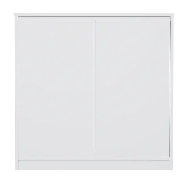 ARMÁRIO PARA ESCRITÓRIO BAIXO 2 PORTAS START UP - BRANCO/BRANCO - Foto 1