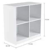 ESTANTE 77 CM X 77 CM START UP - BRANCO/BRANCO - Foto 2