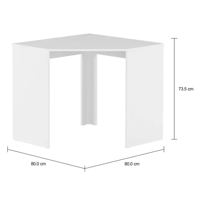 MESA DE CANTO 80 CM X 80 CM WINK - BRANCO - Foto 6