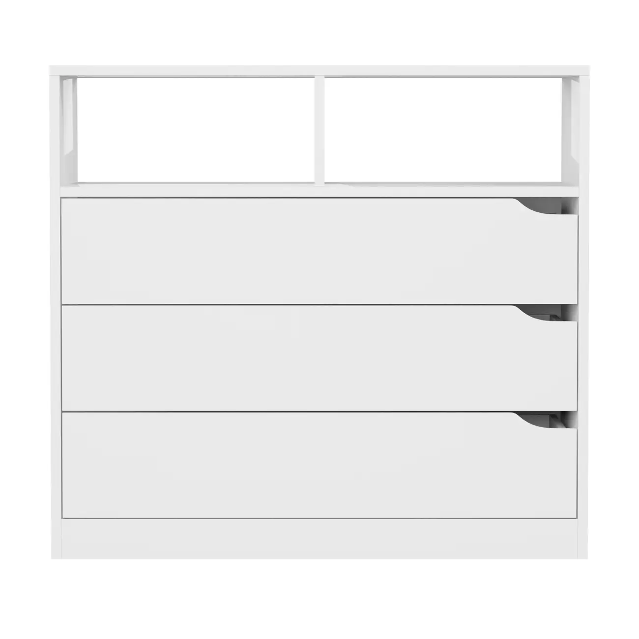 CÔMODA 3 GAVETAS 80 CM X 40 CM WINK - BRANCO - Foto 1