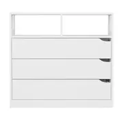 CÔMODA 3 GAVETAS 80 CM X 40 CM WINK - BRANCO - Foto 1