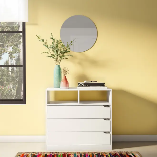 CÔMODA 3 GAVETAS 80 CM X 40 CM WINK - BRANCO - Foto 3