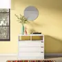 CÔMODA 3 GAVETAS 80 CM X 40 CM WINK - BRANCO - Foto 3