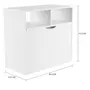 ARMÁRIO 2 PORTAS 80 CM X 40 CM WINK - BRANCO - Foto 10