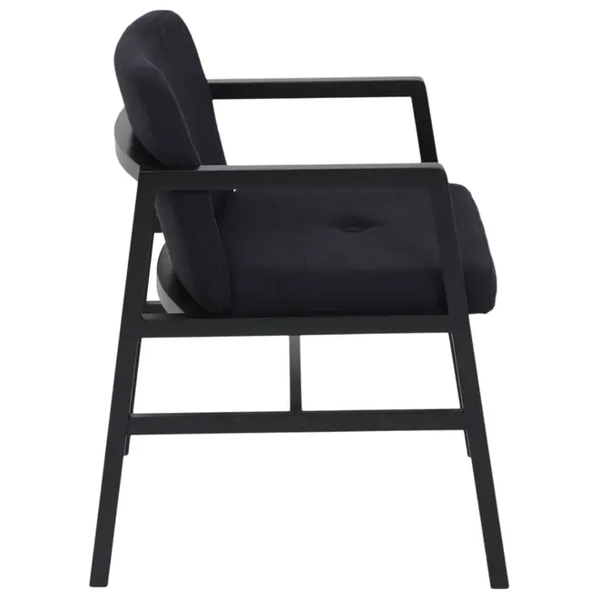 POLTRONA CEIBO - PRETO/PRETO - Foto 4