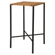 MESA ALTA 60 CM X 60 CM FABRIC - PRETO/EUCALIPTO - Foto 1