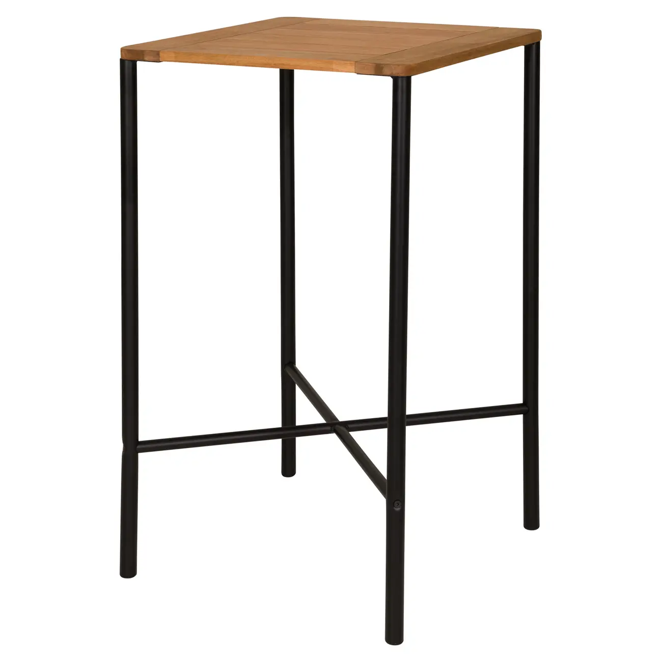 MESA ALTA 60 CM X 60 CM FABRIC - PRETO/EUCALIPTO - Foto 1