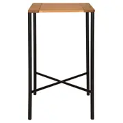 MESA ALTA 60 CM X 60 CM FABRIC - PRETO/EUCALIPTO - Foto 2