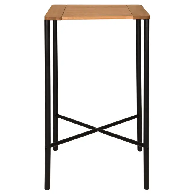 MESA ALTA 60 CM X 60 CM FABRIC - PRETO/EUCALIPTO - Foto 2