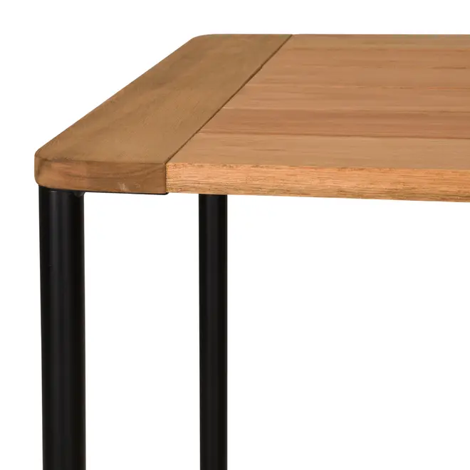 MESA ALTA 60 CM X 60 CM FABRIC - PRETO/EUCALIPTO - Foto 3
