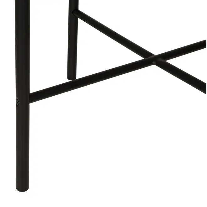 MESA ALTA 60 CM X 60 CM FABRIC - PRETO/EUCALIPTO - Foto 4