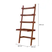 ESTANTE/ESCRIVANINHA 98 CM X 2,08 M MANGOOD - NOZES - Foto 4