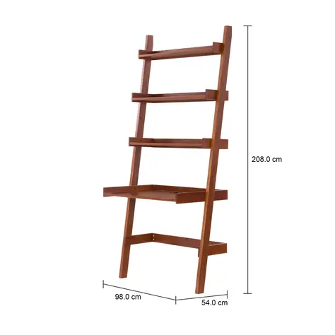 Imagem com medidas do produto ESTANTE/ESCRIVANINHA 98 CM X 2,08 M MANGOOD