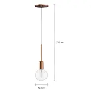 LUMINÁRIA DE TETO PIPE - COBRE - Foto 2