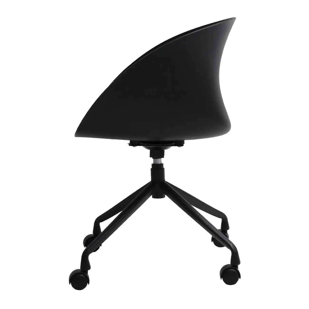 CADEIRA HOME OFFICE CONCA - PRETO/PRETO - Foto 4