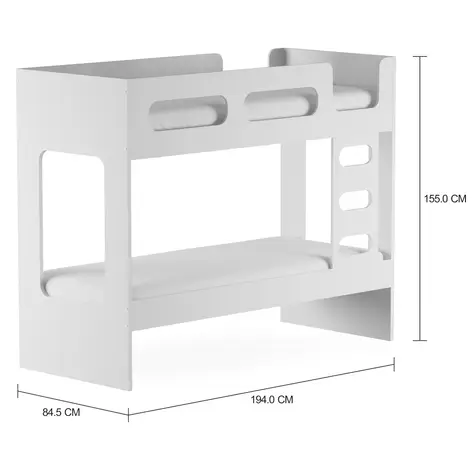 Imagem com medidas do produto SONIS CAMA BELICHE 78 CM