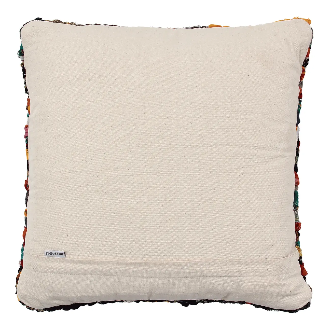 ALMOFADA 45 CM X 45 CM RETALHINDO - MULTICOR/NATURAL - Foto 3