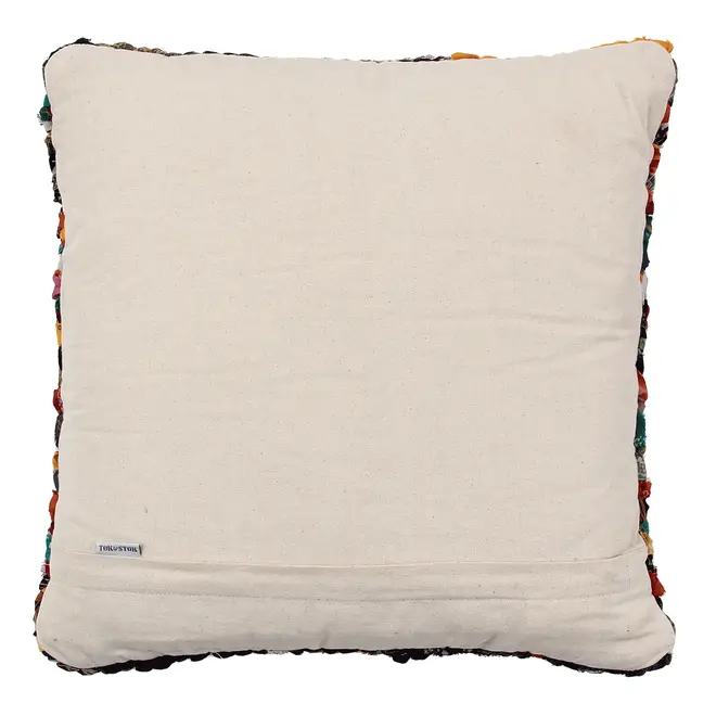ALMOFADA 45 CM X 45 CM RETALHINDO - MULTICOR/NATURAL - Foto 3