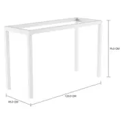 BASE DE APARADOR 1,20 M X 45 CM METRIC - BRANCO - Foto 2