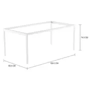 BASE DE MESA 1,80 M X 95 CM METRIC - BRANCO - Foto 2