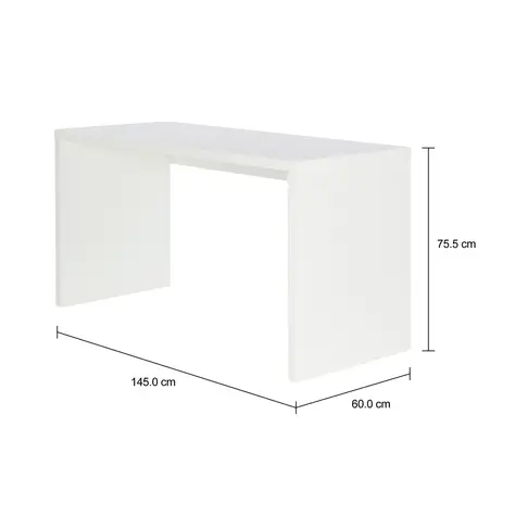 Imagem com medidas do produto MESA DE ESCRITÓRIO 1,45 M X 60 CM FIND
