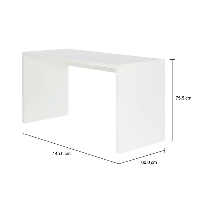 MESA DE ESCRITÓRIO 1,45 M X 60 CM FIND - BRANCO - Foto 5