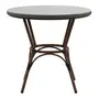 MESA PARA ÁREA EXTERNA REDONDA 80 CM BISTRÔ - CASTANHO/CAFÉ - Foto 1