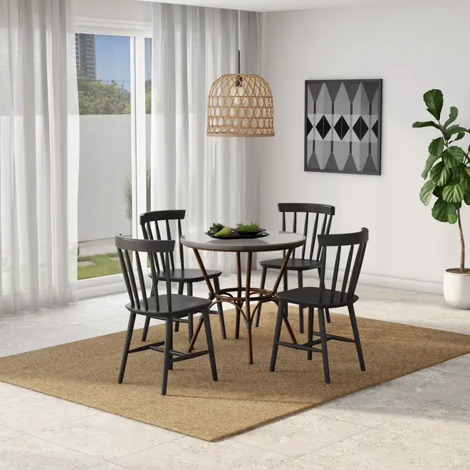MESA PARA ÁREA EXTERNA REDONDA 80 CM BISTRÔ - CASTANHO/CAFÉ - Foto 3