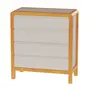 CÔMODA 4 GAVETAS 90 CM X 45 CM KANT - CAMELO/AMÊNDOA - Foto 8