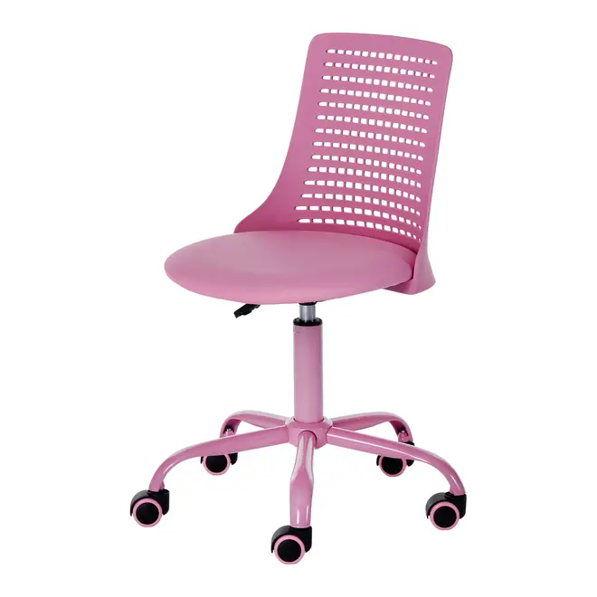 CADEIRA HOME OFFICE TEEN CHICLETE - ROSA/ROSA - Foto 1