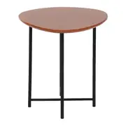 MESA LATERAL 47 CM X 44 CM ORGANIQUÊ - PRETO/NOZES - Foto 4