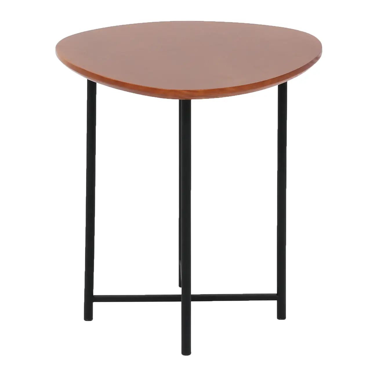MESA LATERAL 47 CM X 44 CM ORGANIQUÊ - PRETO/NOZES - Foto 4