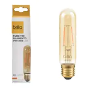 LÂMPADA LED FILAMENTO T30 E27 2,5W 127/220V BRILIA - HANBAR - Foto 2