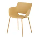 AMARELO HANBAR/AMARELO HANBAR - CADEIRA COM BRAÇOS BRACKETS