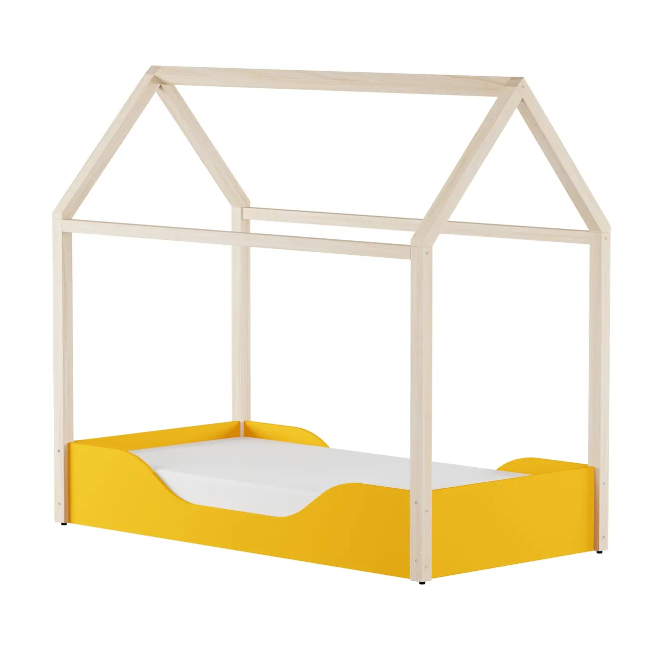 CAMA MONTESSORI JÚNIOR 78 CM PIN PLAY - BANANA/NATURAL WASHED - Foto 25